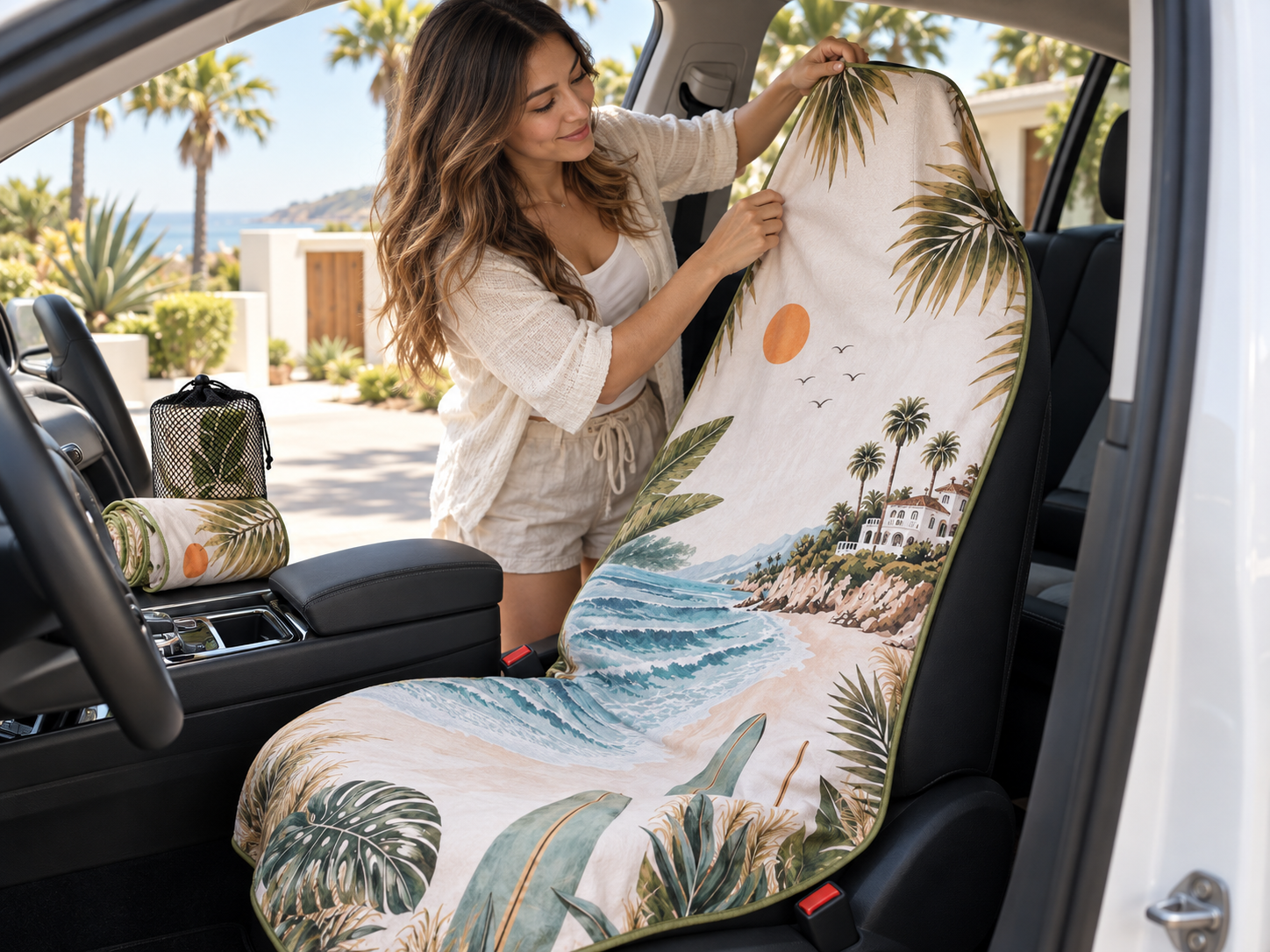 Beach Days and Clean Seats: A Better Way to Handle Sand and Light Moisture — Sand follows you back to the car