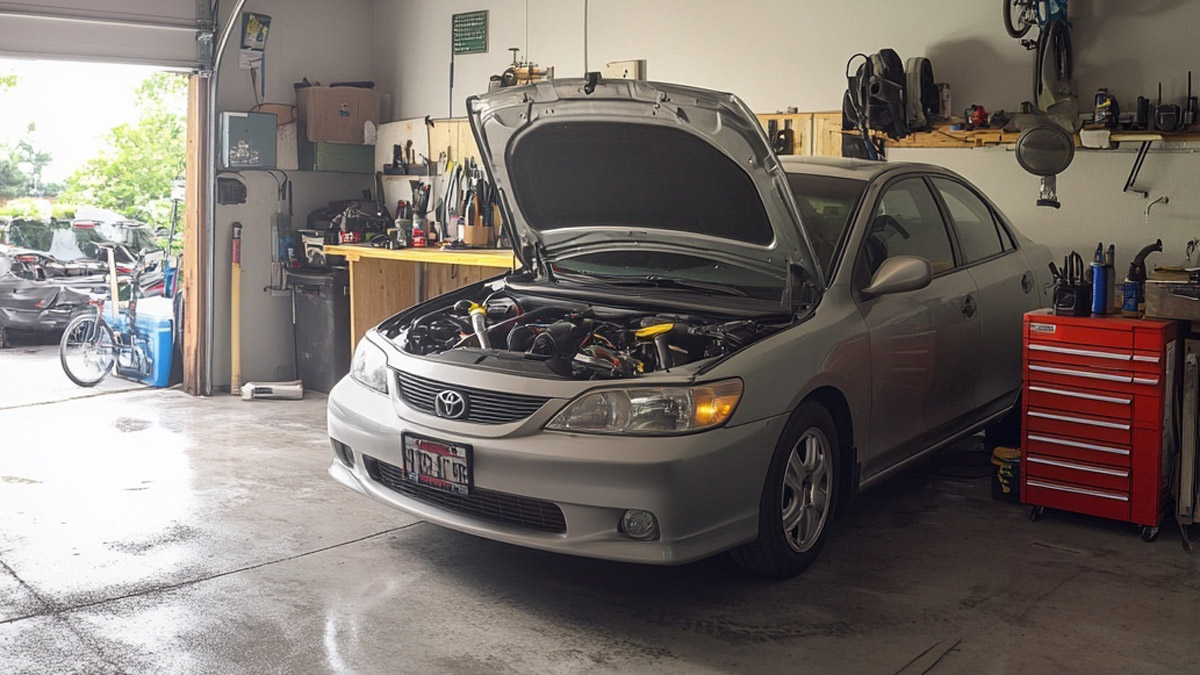 Weekend DIY installation in a real garage